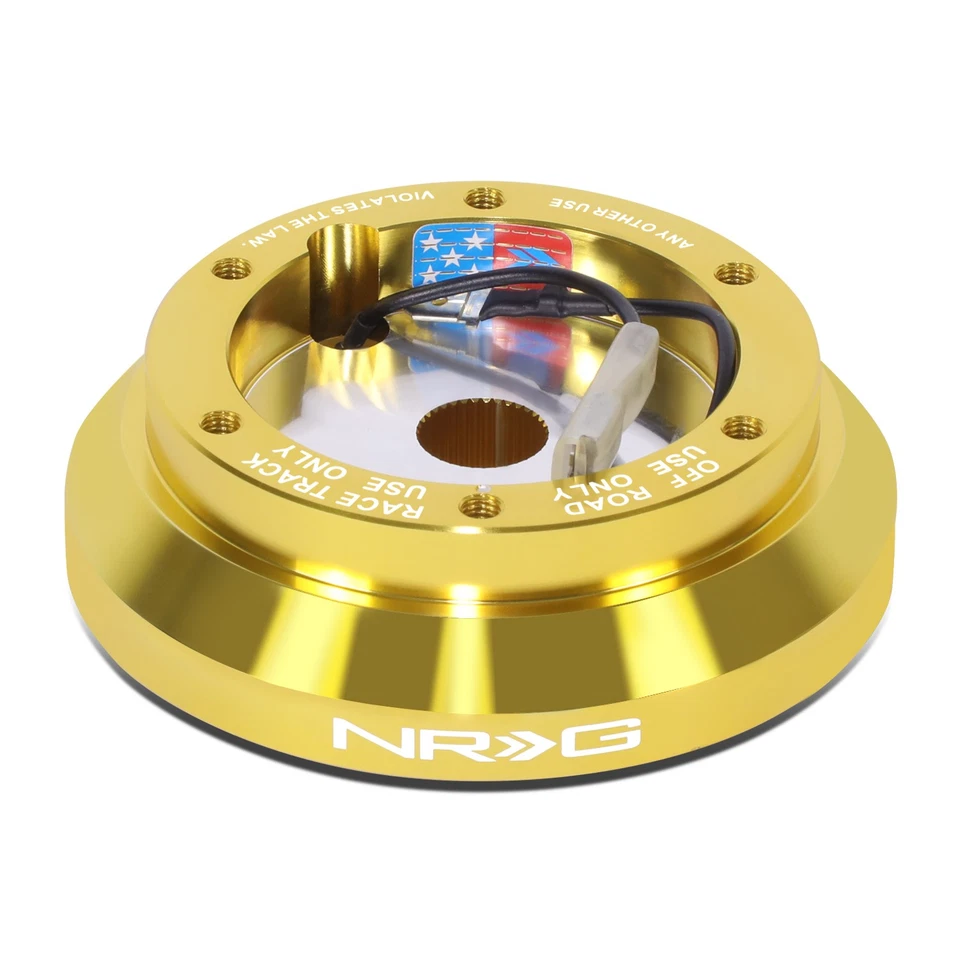 Adaptador de cubo de volante Fit Eagle Talon Mitsubishi Subaru NRG cromado dorado Foto 1 de 4