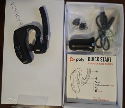 POLY Plantronics Voyager 5220 Noise Cancelling Bluetooth Headset USED IN BOX - Image 1 of 4