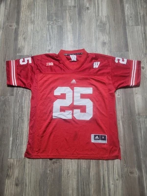 Wisconsin Badgers Football Jersey Mens Medium Red NCAA Adidas Gordon III 25 - Image 1 of 4