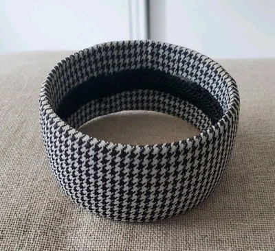 Brazalete brazalete a cuadros espiga blanco negro Foto 1 de 2