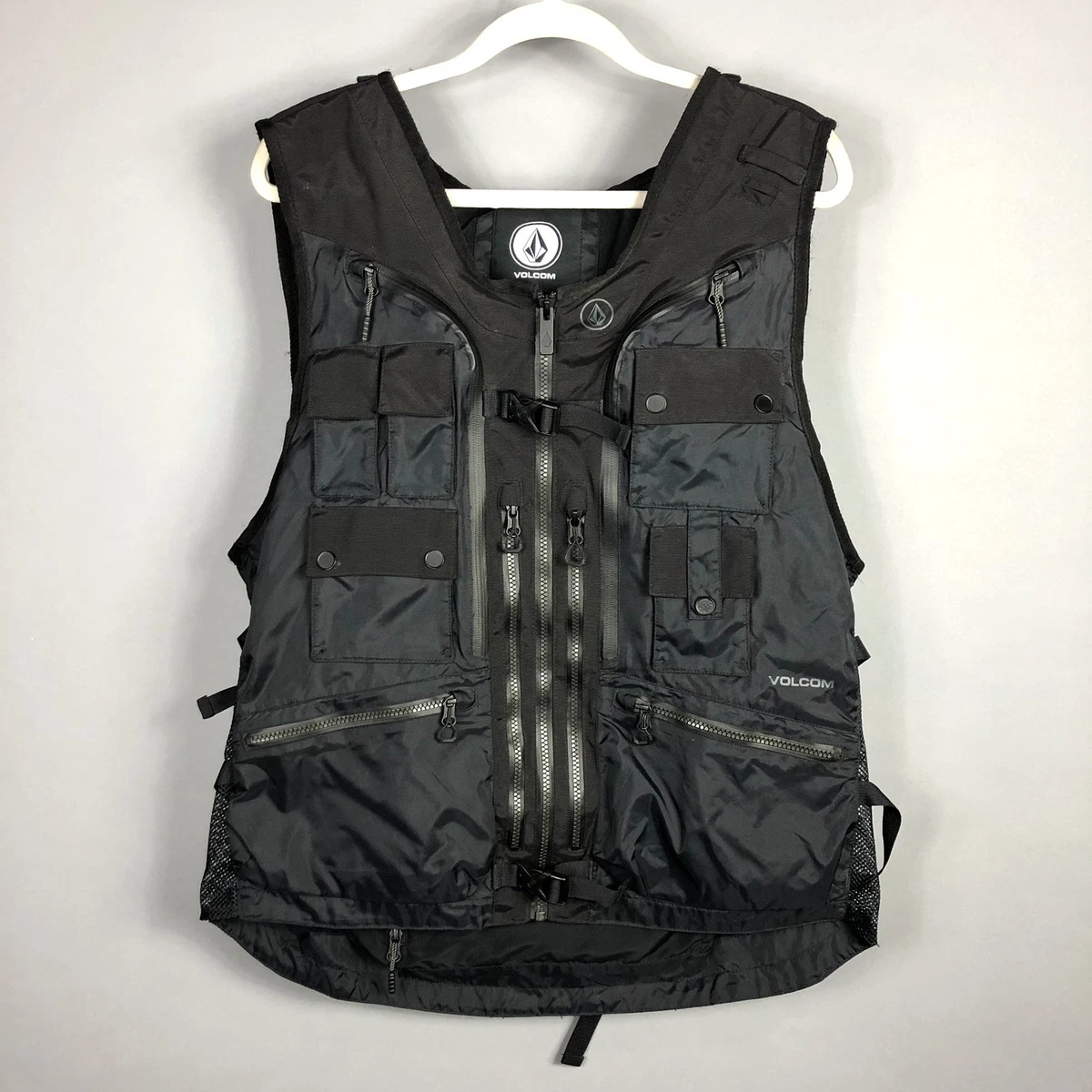 Volcom Men's Iguchi Slack Vest SZ M Black 600MM Snowboard Skiing