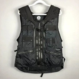 Volcom Men's Iguchi Slack Vest SZ M Black 600MM Snowboard Skiing BackcountryVolc - Picture 1 of 11