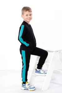 Boys’ Athletic Set – Elastic Waist Pants & Colorful Lampos Detail, Any season... - Picture 1 of 10