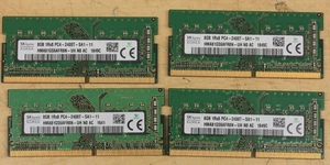 32 GB SK hynix DDR4 2400 (4 * 8GB) HMA81GS6AFR8N - Picture 1 of 2