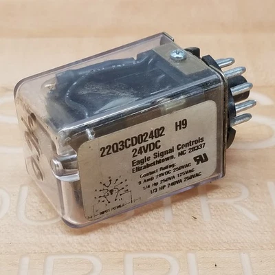 Eagle Signal 22Q3CD02402 Relay, 24VDC - USED - Image 1 of 3