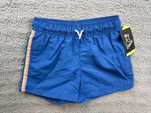 Art Class Boy's Size Small 6/7 Solid Swim Shorts Blue - Picture 1 of 6