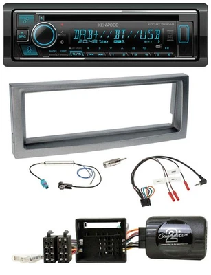 Kenwood Lenkrad Bluetooth DAB USB CD Autoradio für Citroen C5 ab 2005 grau-metal - Bild 1 von 4