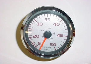 TELEFLEX SPEEDOMETER GAUGE~50 MPH~SPEEDO~100882~RINKER~STANDARD SIZE~SPEED - Picture 1 of 2