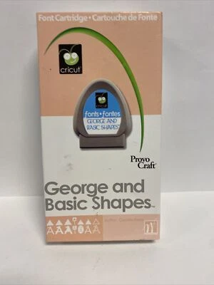 Cricut Font Cartridge George and Basic Shapes 2005 Unknown Link Status - Image 1 of 4