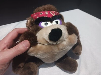 Peluche Looney Tunes TAZ Tasmanian Devil Motociclista 24K Company 1993 Foto 1 de 4