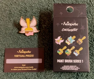 Neopets x Cakeworthy Faerie Paintbrush Paint Brush Series 1  Pin + BOX + CODE - Picture 1 of 2