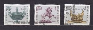 Autriche 1970 pendules anciennes série 3 timbres oblitérés /TE5206 - Picture 1 of 1