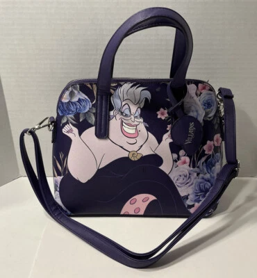 Disney Loungefly Villains Ursula Crossbody Handbag Purse Purple - Image 1 of 4