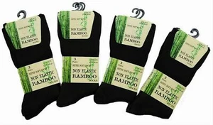 Men's Luxury 3 Pairs BAMBOO Non Elastic Socks Soft Loose Top Anti Bacterial 6-11 - Picture 1 of 1