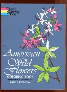 AMERICAN WILD FLOWERS Coloring Book Paul Kennedy TPB Illustrated - Imagen 1 de 1