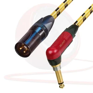 Klassischer Leise Mono Jack zu Stecker XLR Kabel. Neutrik Gitarre / Di / Mixer - Picture 1 of 2