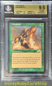 MTG Exodus 1998 Manabond BGS 9.5 GEM MINT Silver Age Iconic Staple - Picture 1 of 6