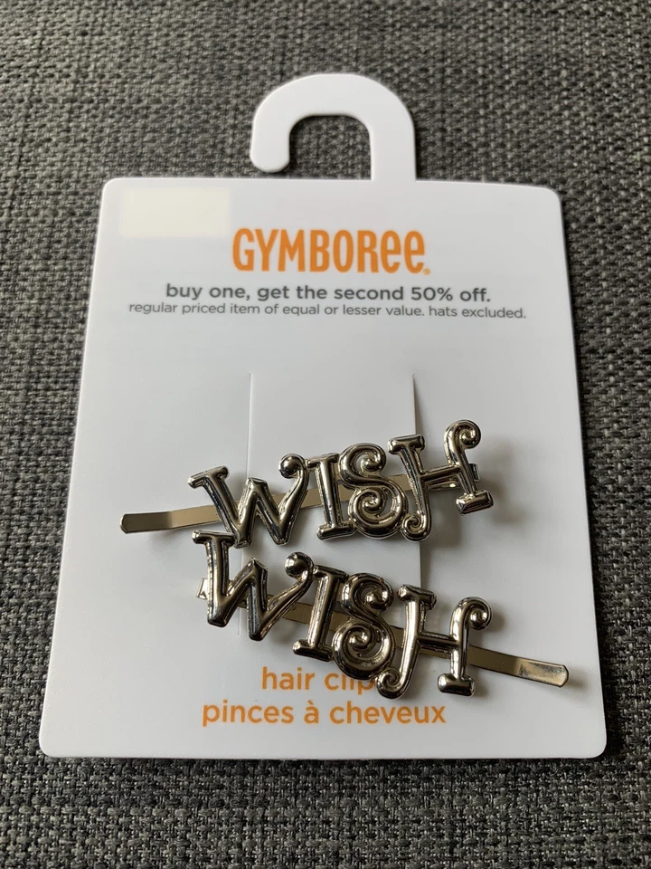 Gymboree Niñas Hadas Deseos Plateado Metal Pasadores de Pelo Accesorio Nuevo con Etiquetas Foto 1 de 3