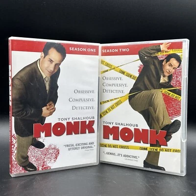 Monk Seasons 1-3 DVD Box Set Lot, excellent condition, tested - Image 1 of 4
