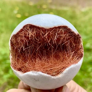 138G Rare iron ore Phosphorus Magnesium Mine Open Smile crystal ball Healing - Picture 1 of 22