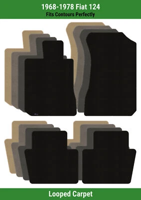 Lloyd Classic Loop Front & Rear Row Carpet Mats for 1968-1978 Fiat 124  - Image 1 of 4