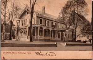 William McKinley Home Market Street Canton Ohio Exterior Street View Postcard - Picture 1 of 2
