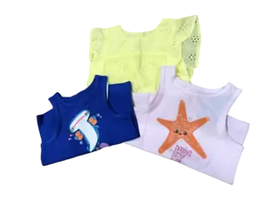 Cat & Jack Toddler Summer Tank tops Pack of 3 Pink, Blue, Yellow 18M NWT - Picture 1 of 4