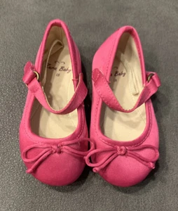 ZARA Baby Girl's Ballet Shoes - Hot Pink - Size 18 - EXCELLENT CONDITION - Picture 1 of 10
