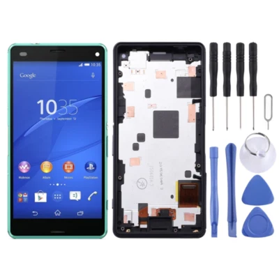 For Sony Xperia Z3 Compact Mini LCD Display Touch Screen Digitizer Frame (Green) - Image 1 of 3