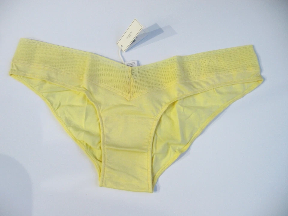 A129CK Gilly Hicks Abercrombie NUEVO Encaje Logo Papel Delgado Algodón Panty Descarado XS L Foto 1 de 1