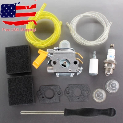 GOLDENMOTOR Carburetor Kit For Homelite UT-26HBV Blower Vacuum 308054117 308054034 Carb