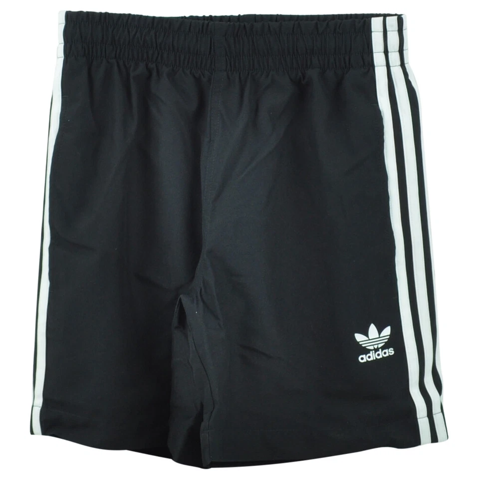 Adidas Classique 3-Stripes Short Natation Cordon Élastique Hommes Adultes Noir - Photo 1/3