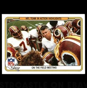 1982 Fleer Team Action - On the Field Meeting#76 Washington Redskins π - Afbeelding 1 van 3