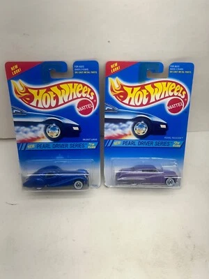2 CARS 1994 HOT WHEELS PEARL DRIVER SERIES PEARL PASSION TALBOT LAGO NEW ON CARD - Image 1 of 4