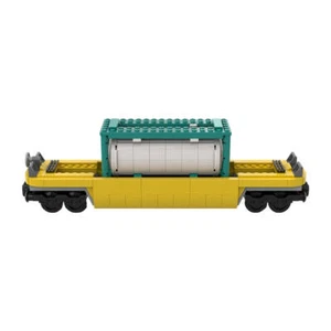 ZITIANYOUBUILD Container Freight Oil Tank Car Model 404 Bricks MOC Build Gift - Picture 1 of 5