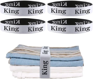 Bed Sheet Organizer Bands Elastic Bedding Strap Bands for Linen Closet Storage a - Picture 1 of 12