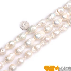 AAAA Natural Edison Pearl Big Nucleated Teardrop Loose Beads For Jewelry Making - Picture 1 of 40
