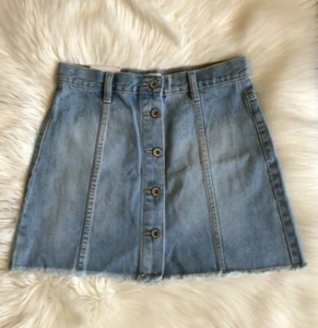 Forever 21 Denim Mini Skirt Size 26 Cotton Blue Casual - Picture 1 of 6