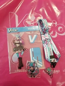 VShojo Silvervale Stand, Keychain + Lanyard Bundle Official Licensed Product - Picture 1 of 1