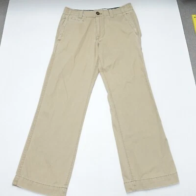 American Eagle Outfitters Pants Men 30 Khaki Mid-Rise Slash Pockets Straight Leg - Image 1 of 4