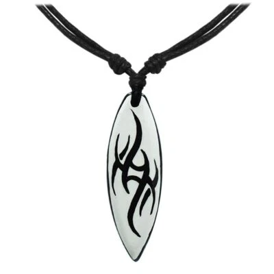 1 verstellbare Kette mit Anhänger Surfbrett Holzkette Holzanhänger Surferkette - Bild 1 von 4