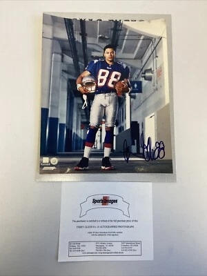 Archivo de fotos de la NFL TERRY GLENN #88 fotografía firmada de los New England Patriots 8x10 Foto 1 de 4