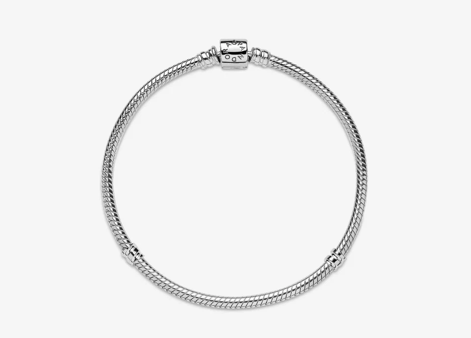 Pandora 598816C00-18 Bracciale Moments con Chiusura a Barile Piccolo Argento - Immagine 1 di 1