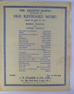 Alte Tastatur Musik Signora Aurettis Tanz J A Hasse Vintage Cramer Edtn 1933 - Bild 1 von 3