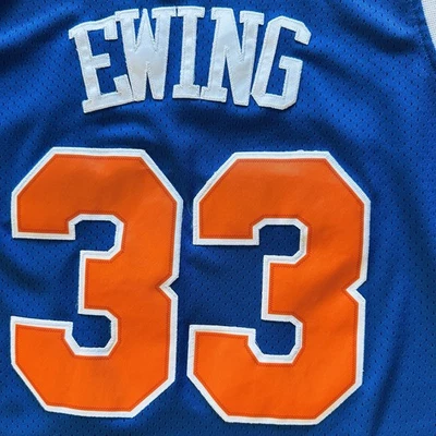 Camiseta deportiva Mitchell & Ness Hardwood Classic NY Knicks Patrick Ewing retro para hombre S Foto 1 de 4