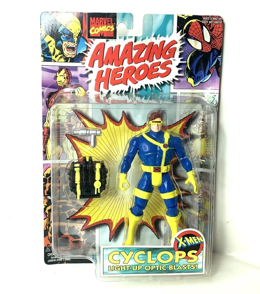 Figura de acción X-Men CYCLOPS Marvel Amazing Heroes 1997 Toybiz de colección Foto 1 de 3
