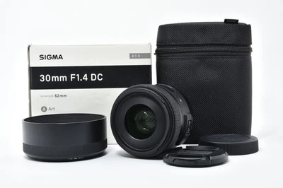 Near Mint Sigma DC Art 30mm F/1.4 HSM Lens w/Box For Canon EF-S MIJ #2670876 - Image 1 of 4