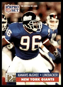 1991 Pro Set Kanavis McGhee Rookie New York Giants #784 - Picture 1 of 2