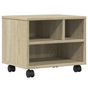Druckerständer Mit Rollen Sonoma Eiche 41x32x34,5 Cm - Bild 1 von 10