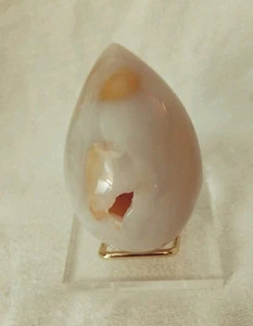 Natural Druzy Agate Crystal Egg from Brazil with Stand 213g (c0024) - Picture 1 of 2